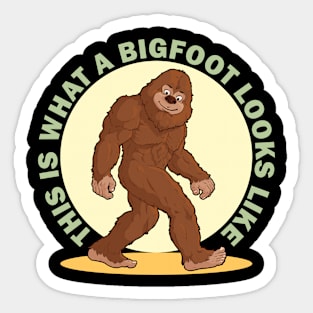 This Is What A Bigfoot Looks Like Sticker